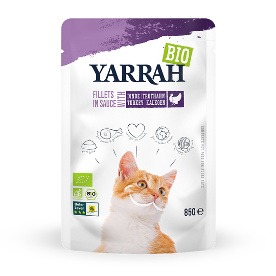 Yarrah Bio Fillets in Sauce 14 x 85 g - luomukalkkuna