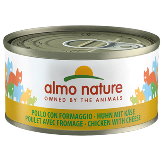 24 x 70 g Almo Nature Legend 20 + 4 kaupan päälle! - kana & juusto