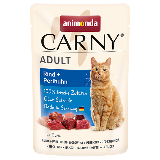 Animonda Carny Pouch 12 x 85 g - nauta + helmikana