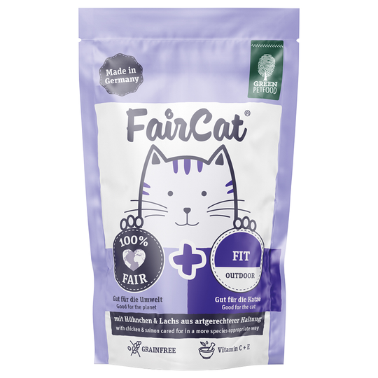 6 + 2 kaupan päälle! 8 x 85 g FairCat-kissanruokaa - Fit