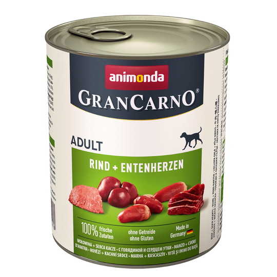 Animonda GranCarno Original Adult 6 x 800 g - nauta & ankansydän