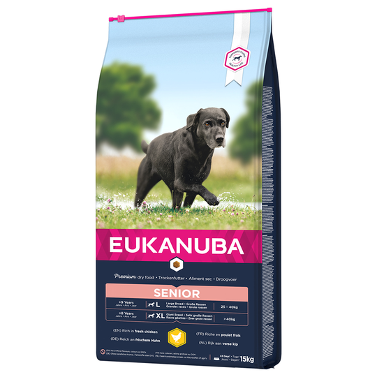 Eukanuba Caring Senior Large Breed Chicken - 15 kg