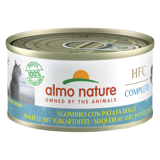 Almo Nature HFC Complete 6 x 70 g - Makrilli ja bataatti
