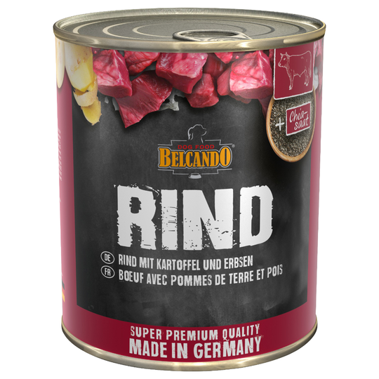 Säästöpakkaus Belcando Super Premium 12 x 800 g - lajitelma nauta & kana