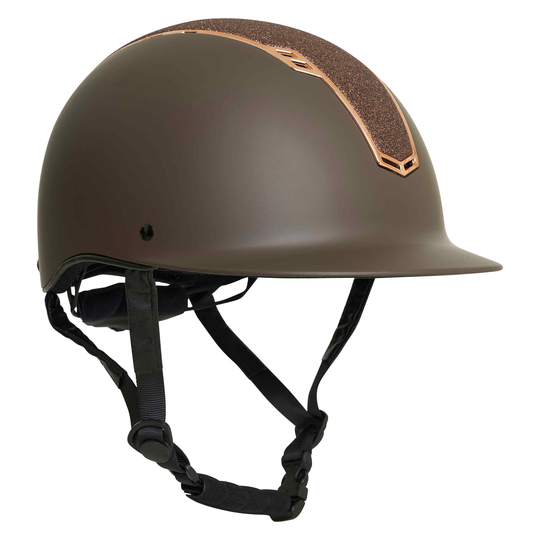 Ratsastuskypärä IRHOlania Brown matt-Rose (S-M)