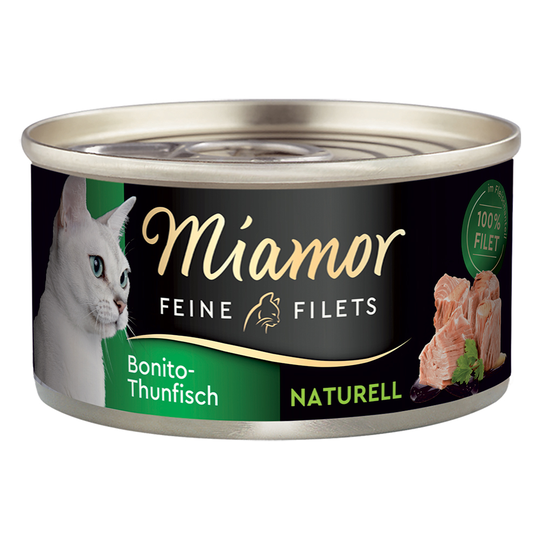 Miamor Fine Filets Naturelle -säästöpakkaus 24 x 80 g - Boniitti-tonnikala