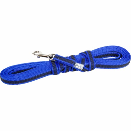 Julius-K9 Color & Gray® 14mm Super-grip Hihna Kahvalla - Sininen 5m