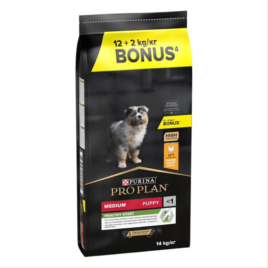 Purina Pro Plan koiranruoka 12/14 kg + 2/2,5 kg kaupan päälle! - Puppy OptiStart (12 kg + 2 kg)