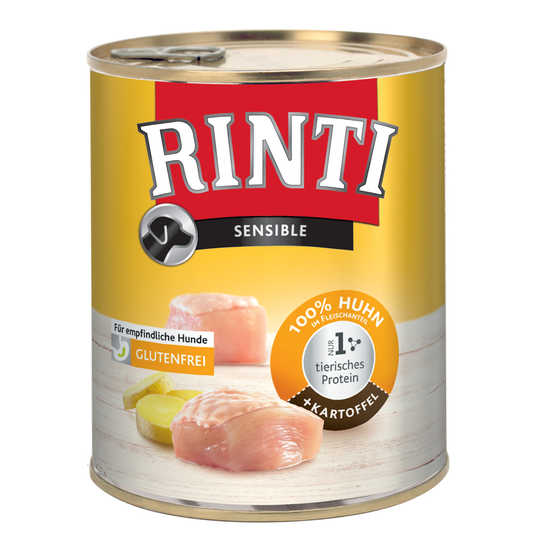 RINTI Sensible -säästöpakkaus 24 x 800 g - kana & peruna