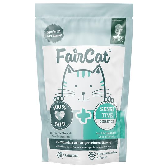 6 + 2 kaupan päälle! 8 x 85 g FairCat-kissanruokaa - Sensitive