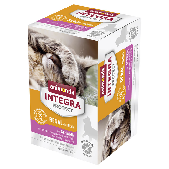 Säästöpakkaus: Animonda Integra Protect Adult -rasiat 12 x 100 g - Adult Renal - sika