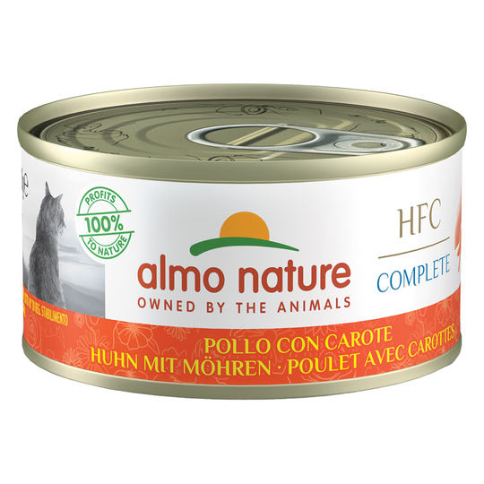 Almo Nature HFC Complete 6 x 70 g - Kana ja porkkana