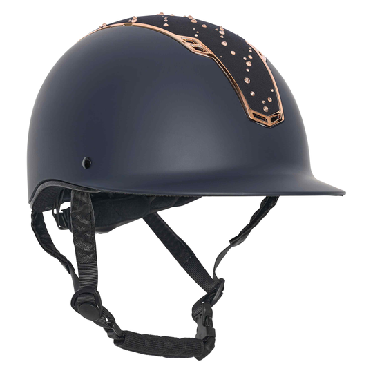 Ratsastuskypärä IRHOlania Crystal Navy-Rosegold (L/XL)