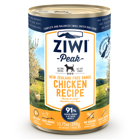 ZiwiPeak-koiranruoka 12 x 390 g - kana