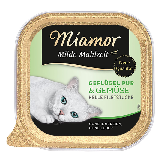 Miamor Mild Meal 6 x 100 g - siipikarja & kasvikset