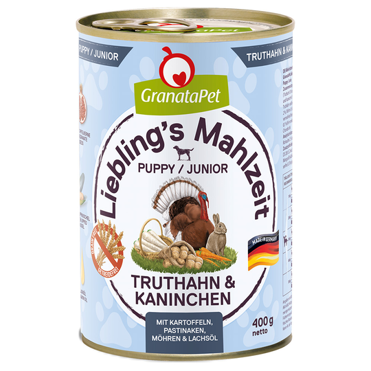 Granatapet suosikkiateria 6 x 400 g - Junior kalkkuna & kani