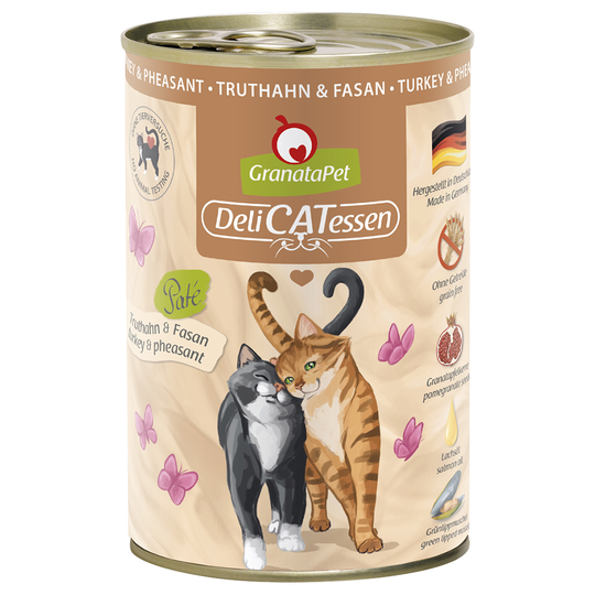 GranataPet DeliCatessen 6 x 400 g - kalkkuna & fasaani