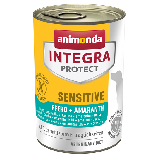 Animonda Integra Protect Sensitive -purkkiruoka - 6 x 400 g hevonen & amarantti