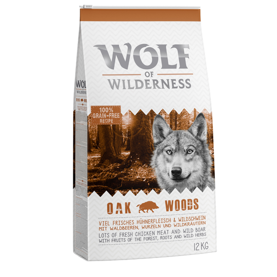 Wolf of Wilderness Adult Oak Woods - villisika - 12 kg