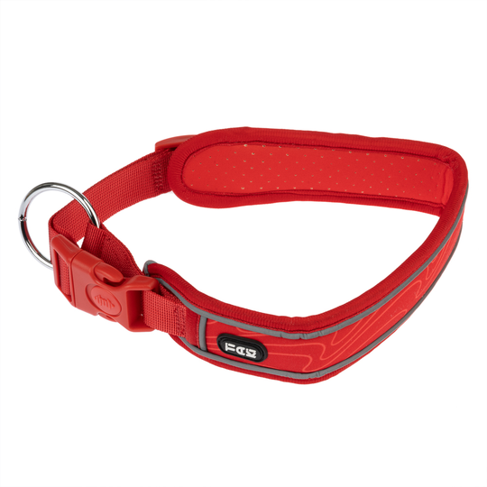 TIAKI Soft & Safe -kaulapanta, punainen - S: 35-45 cm kaulanympärys, L 40 mm