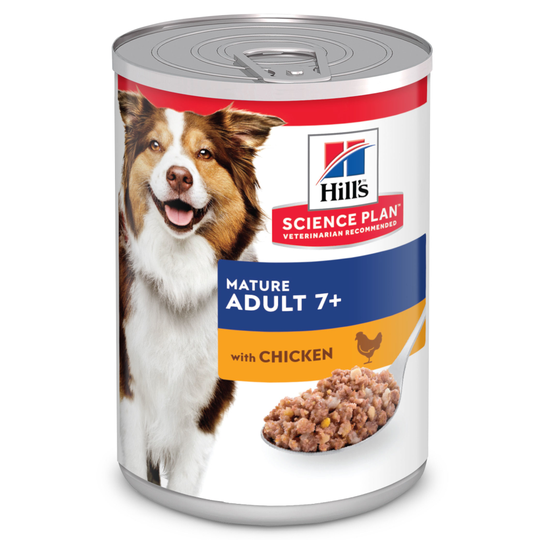 12 x 370 g Hill's Science Plan -märkäruoka: 9 + 3 kaupan päälle! - Mature Adult 7+ Chicken
