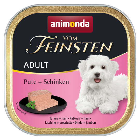 Animonda Vom Feinsten Adult, viljaton 6 x 150 g - kalkkuna & kinkku