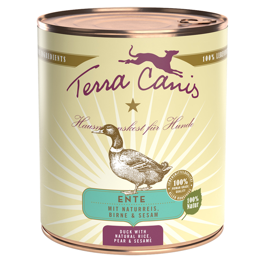 Terra Canis 6 x 800 g - ankka, luonnonriisi, punajuuri, päärynä & seesami