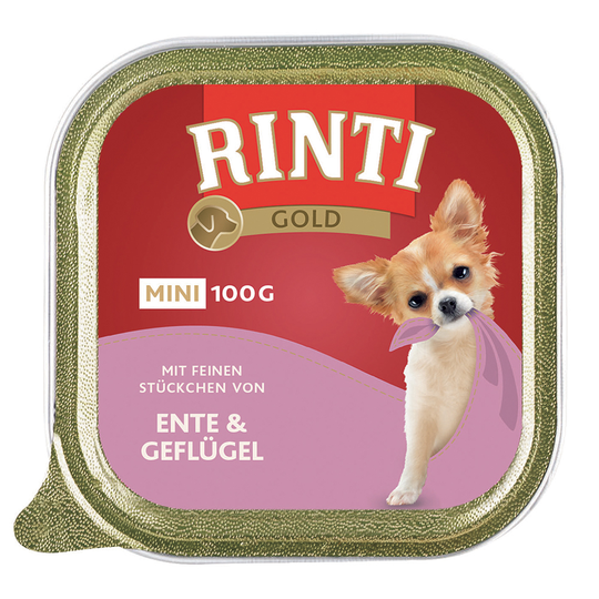 RINTI Gold Mini -säästöpakkaus 24 x 100 g - ankka & siipikarja