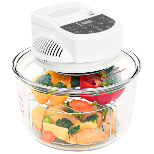 vidaXL Halogeenikiertoilmauuni digitaalisella ajastimella 1400 W 17 l