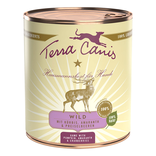 Terra Canis 6 x 800 g - riista, kurpitsa, amarantti & puolukka