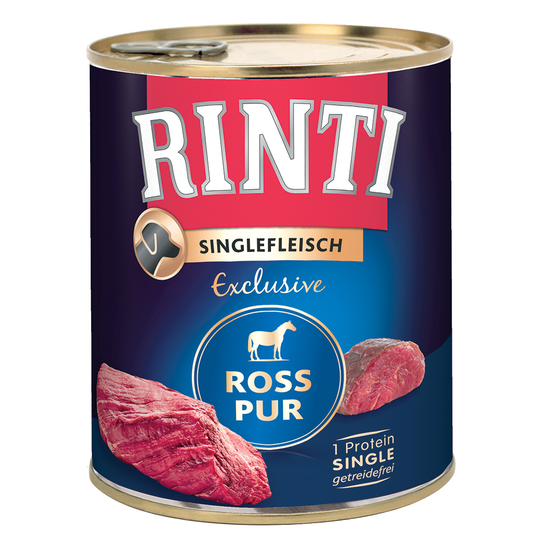 RINTI Single -säästöpakkaus 24 x 800 g - Exclusive hevonen