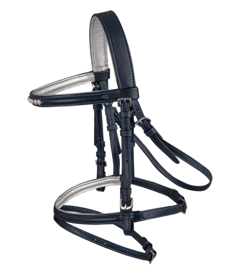 Waldhausen Lucky Heart Snaffle Suitset - Minishettis - Yön sininen