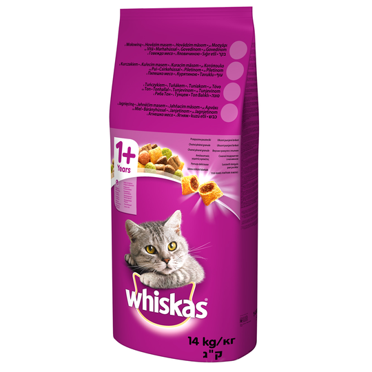 Whiskas 1+ Beef 14 kg