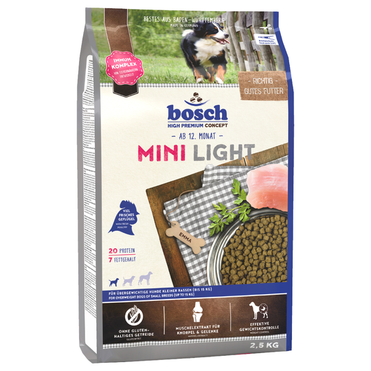 bosch-säästöpakkaus - 3 x 2,5 kg Adult Mini Light