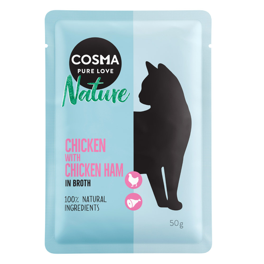 Cosma Nature Pouch 6 x 50 g - kana & kanakinkku