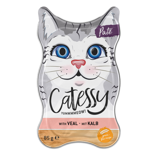 Catessy-purkkipatee vasikalla - 18 x 85 g