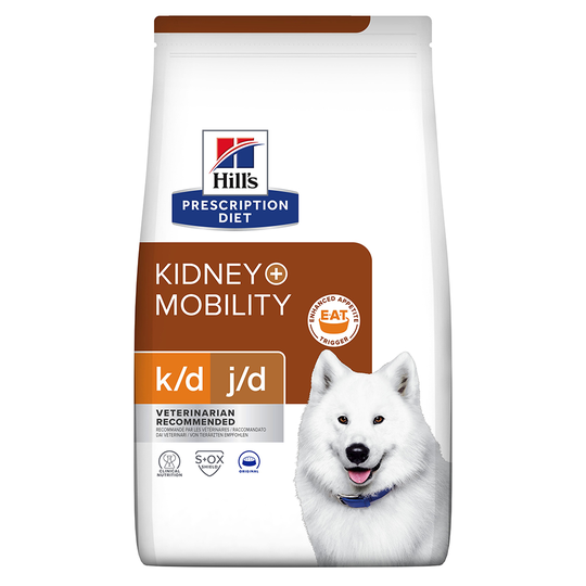 Hill's Prescription Diet Canine -säästöpakkaus: 2 x suurpakkaus - k/d + Mobility Kidney + Joint Care (2 x 12 kg)