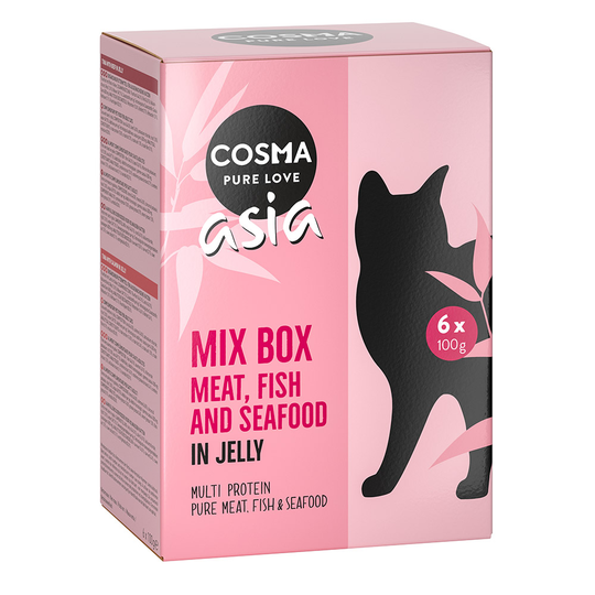 Cosma Asia Pouches 6 x 100 g lajitelma: 6 makua