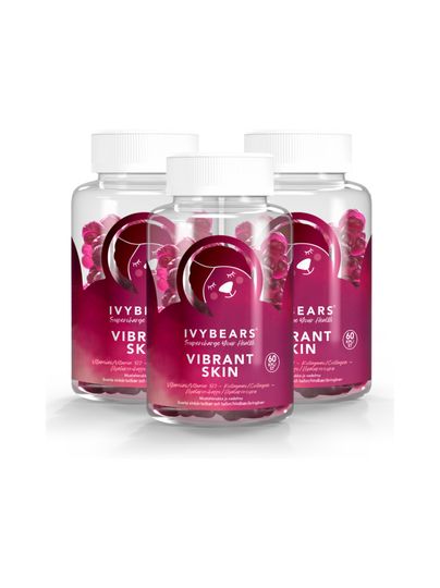 Ivybears vibrant skin ravintolisä 3 x 60 kpl