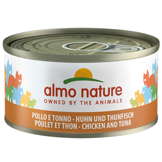 24 x 70 g Almo Nature Legend 20 + 4 kaupan päälle! - kana & tonnikala