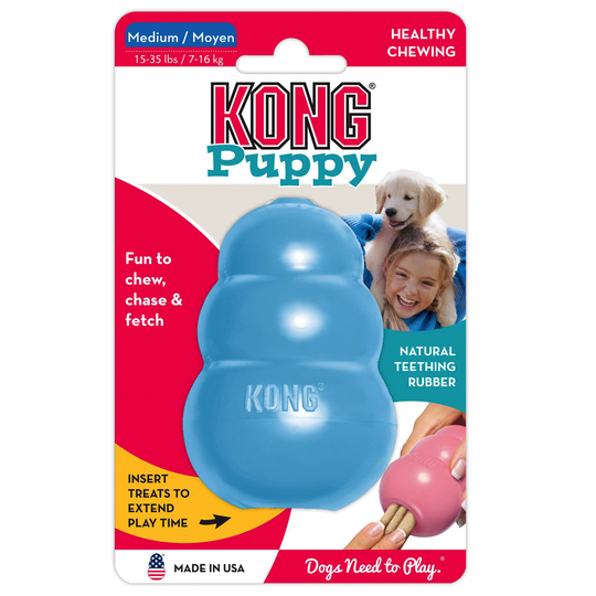 KONG Puppy - M: P 8 x L 5,5 x K 5,5 cm, sininen