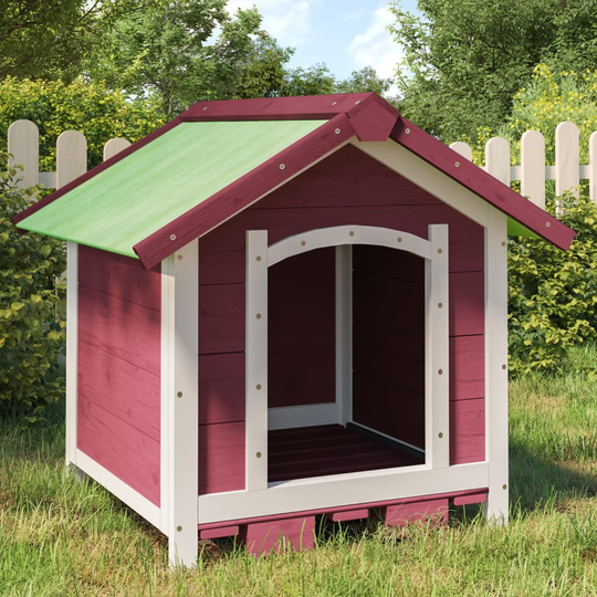 vidaXL Koirankoppi mokka 65x65x61,5 cm täysi mänty