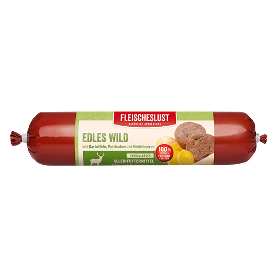 Fleischeslust Sensitive, viljaton 6 x 800 g - saksanhirvi, peruna, palsternakka & metsämarjat