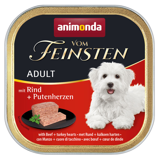 Animonda Vom Feinsten Adult, viljaton 6 x 150 g - nauta & kalkkunansydän