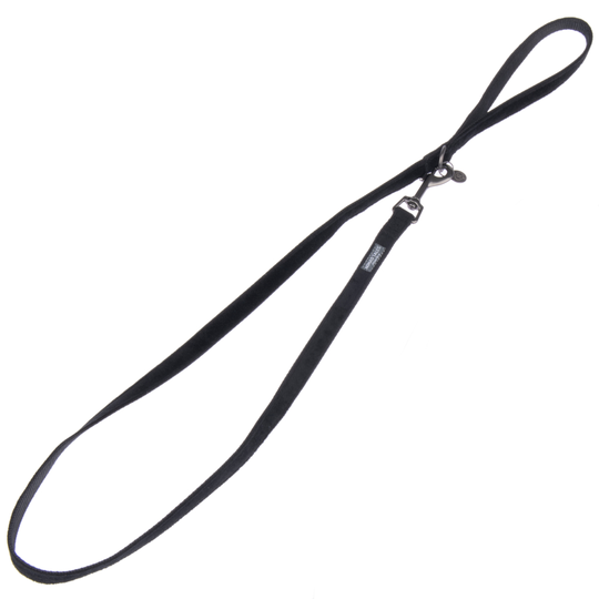 Nomad Tales Blush -koiran talutushihna, ebony - 120 cm pitkä, 15 mm leveä