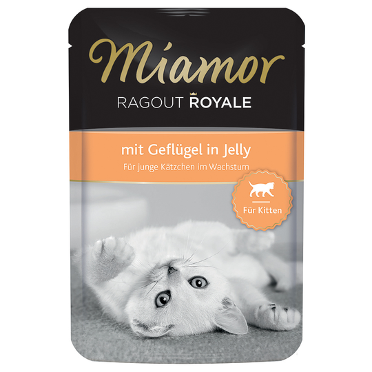 Miamor Ragout Royale Kitten -säästöpakkaus 44 x 100 g - siipikarja