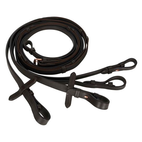 Ohjat Weymouth IRHAnti slip grip Brown