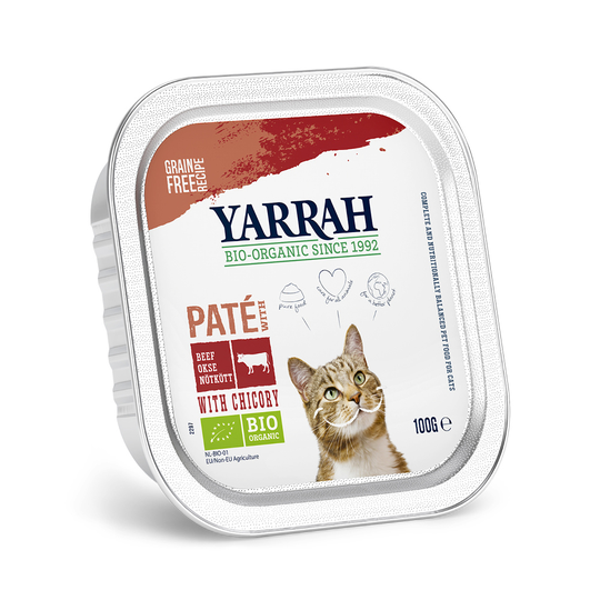 Yarrah Organic Pate 6 x 100 g - luomunaudanliha & luomusikuri