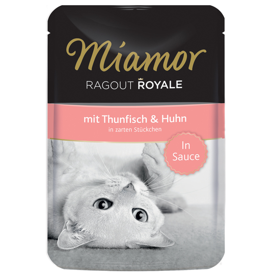 Miamor Ragout Royale in Gravy tai Jelly 22 x 100 g - tonnikala & kana in Gravy