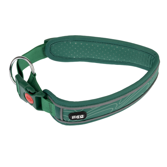 TIAKI Soft & Safe -kaulapanta, vihreä - XS-koko: 25-35 cm kaulanympärys, L 40 mm